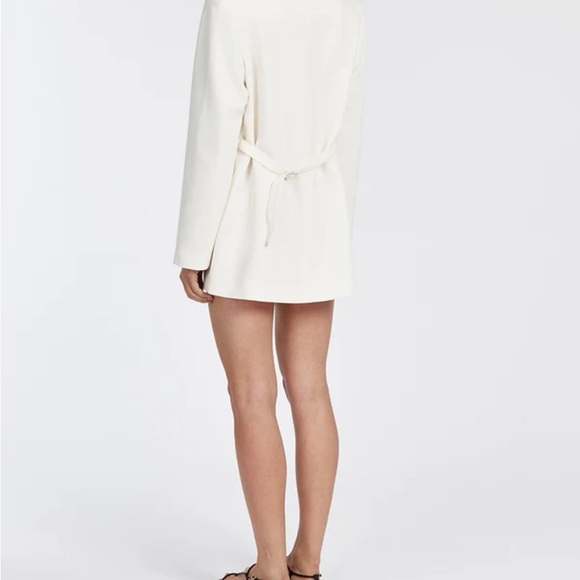 DISSH NWT Issey Off-White V-Neck Blazer Mini Dress - Picture 7 of 7